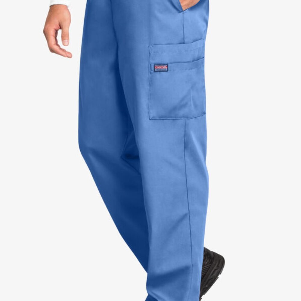 Cherokee Ciel Blue 7 Pocket Cargo Scrubs Uniform‎ Pants 4000S Mens XL Short